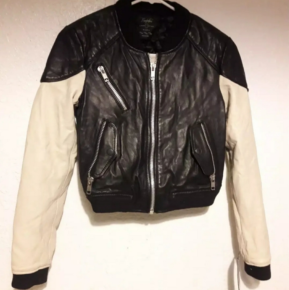 Zara Leather Jacket 🔥